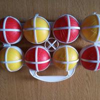 GIOCO BOCCE VINTAGE ANNI "70 IN PLASTICA
