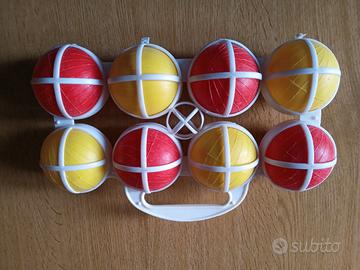 GIOCO BOCCE VINTAGE ANNI "70 IN PLASTICA