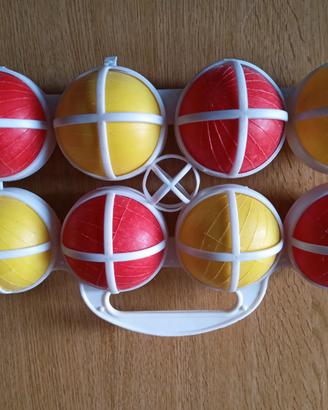 GIOCO BOCCE VINTAGE ANNI "70 IN PLASTICA