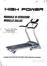 Tapis Roulant HIGH POWER Mod. Dallas