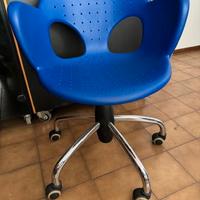 Sedie in plastica colore blu