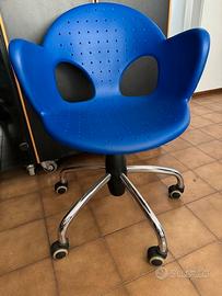 Sedie in plastica colore blu