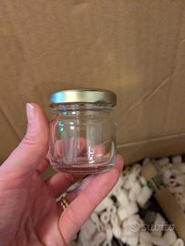 230 vasetti in vetro 40ml con tappo a vite oro 