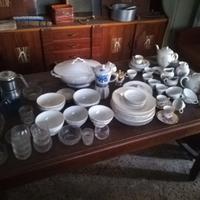 tazzine bicchieri piatti vintage