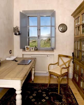 Tavolo scrivania Dialma Brown in rovere -3 cass.