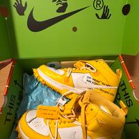 Nike Air Force 1 Mid Off - White - Varsity Maize