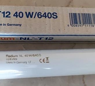Tubo Fluorescente T12 40W L120cm Diam.3,7cm
