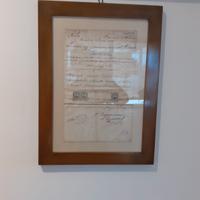 Quadro di documento notarile