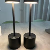 2 lampade da tavolo led ricaricabili