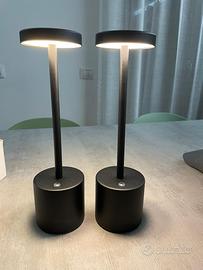2 lampade da tavolo led ricaricabili