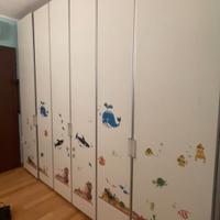 Armadio 6 ante b&b bianco