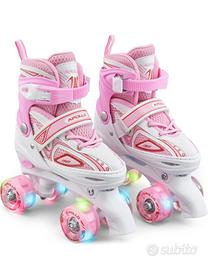 Pattini a rotelle con luci, bambina