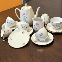 Servizio da tè da sei in porcellana Boheme 