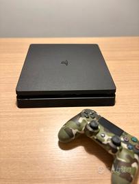 Ps 4 slim  con joystick, cavetti e caricatore