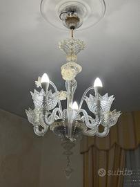 Lampadario in vetro