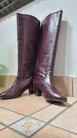 Stivali Salmaso bordeaux Made in Italy