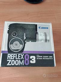 cinepresa vintage Canon reflex 8mm zoom