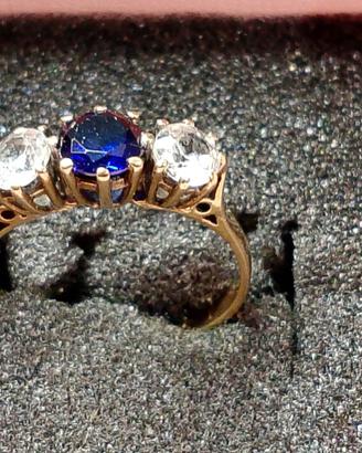 Anello bello per ragazza marcato 375 9ct oro W&G