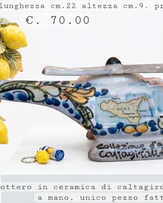 elicottero ceramica 