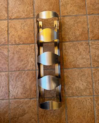 Porta bottiglie acciaio inox Ikea usato