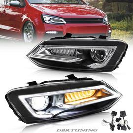 Fari Led freccia dinamic VW POLO 6R 09-17 neri