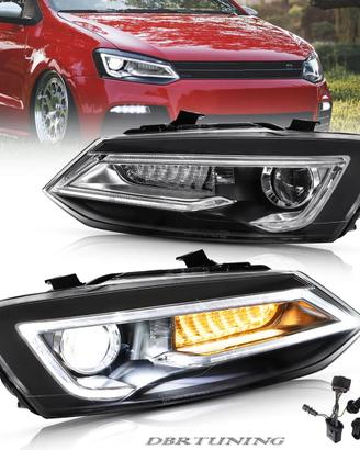Fari Led freccia dinamic VW POLO 6R 09-17 neri
