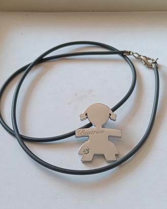collana acciaio e caucciù Beatrice