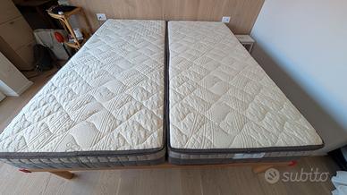 Rete Matrimoniale 180x200 + 2 Materassi (praticame