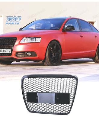 GRIGLIA AUDI A6 C6 4F 08-11 LOOK RS NERO LUCIDO