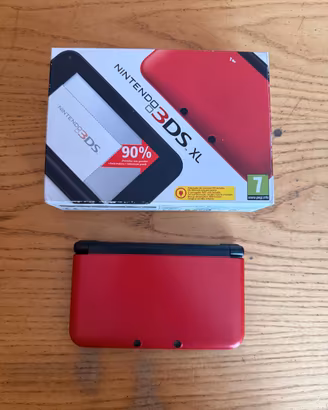Nintendo 3DS XL Rosso/Nero + 6 Giochi