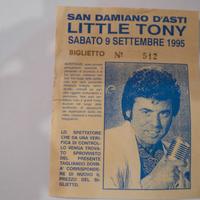 biglietto concerto  LITTLE  TONY A SAN DAMIANO