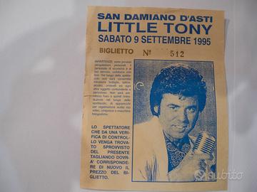 biglietto concerto  LITTLE  TONY A SAN DAMIANO