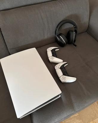 Ps5  1Tb + 2 controller + turtle beach nuove