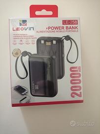 Powerbank con cavetti integrati 