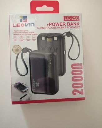 Powerbank con cavetti integrati 