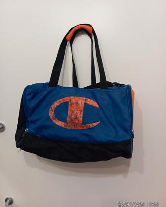 Borsone Champion Blu e Arancione