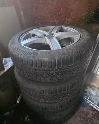gomme invernali continental con cerchi 