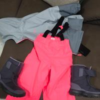 abbigliamento sci neve montagna e stivaletti 