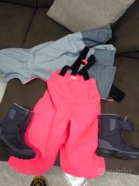 abbigliamento sci neve montagna e stivaletti 