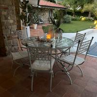 Set tavolo ferro battutto