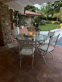 Set tavolo ferro battutto