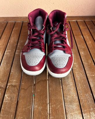 Jordan 1 Cherrywood Red/White-Cement Grey