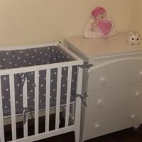 CAMERETTA NEONATO colore bianco a tema stelle