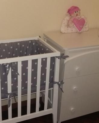 CAMERETTA NEONATO colore bianco a tema stelle