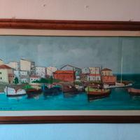 DIPINTO OLIO "VEDUTA DI STINTINO 60X120 M. DESSENA