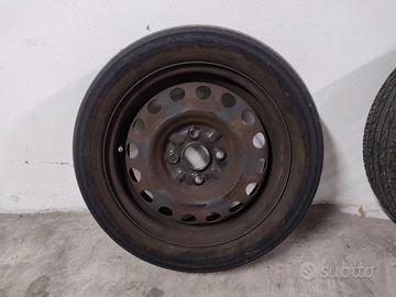 Set 4 Cerchi in Acciaio 14" + Gomme 155/65 R14