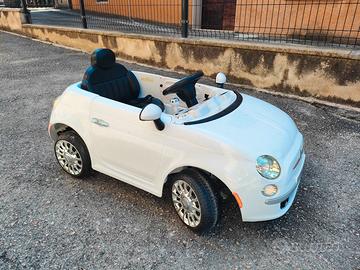 macchina elettrica fiat 500 per bambini