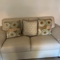 Divano vera pelle “Divani e Divani” 2 posti large.