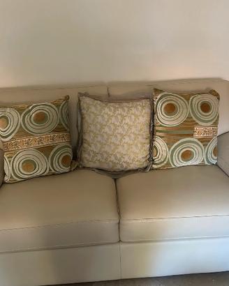 Divano vera pelle “Divani e Divani” 2 posti large.