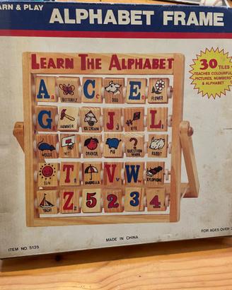 Alphabet frame